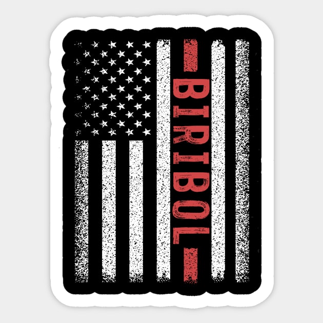 Biribol American Flag 4th of July Sticker by magazin